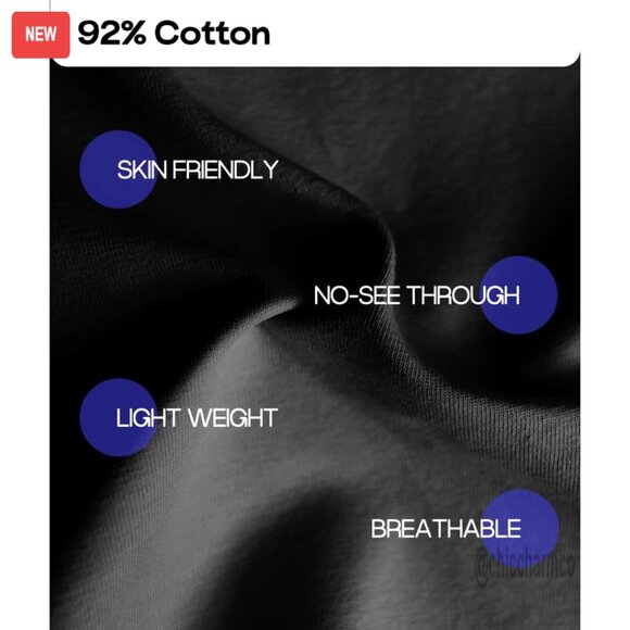 Wide Leg Yoga Pants High Waist Cotton Lounge Trousers with Pockets - Picture 5 of 6